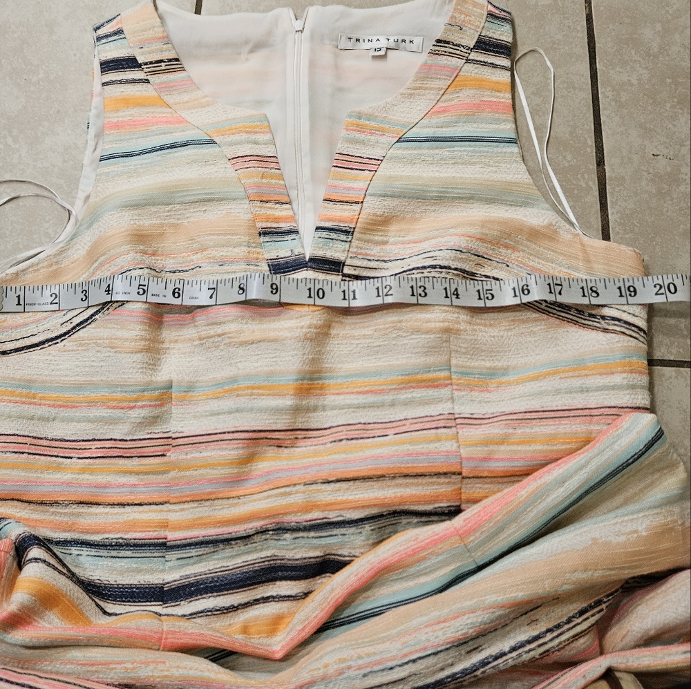 Trina turk sleeveless striped dress - Picture 6 of 7